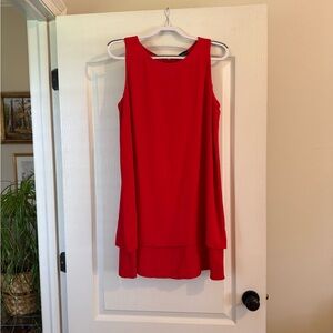 Elegant Red Sleeveless Dress